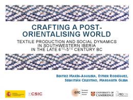 crafting a post- orientalising world