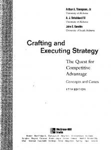 Crafting and Executing Strategy