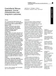 Craniofacial fibrous dysplasia - Nature