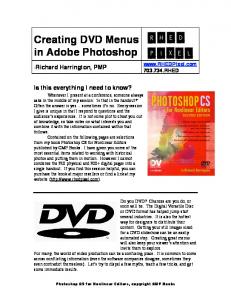 Creating DVD Menus in Adobe Photoshop