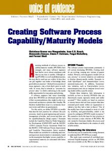 Creating Software Process Capability/Maturity ... - Semantic Scholar