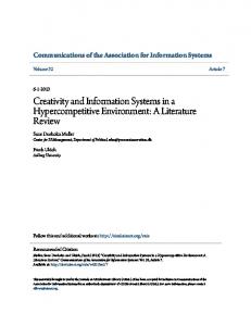 Creativity and Information Systems in a