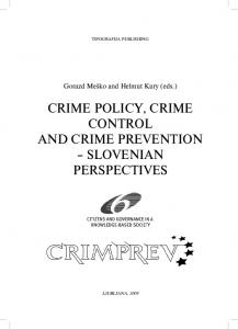 Crime Policy Crime Control and Crime Prevention ...