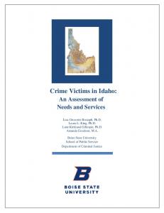 Crime Victims in Idaho