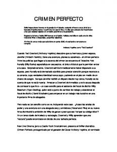 CRIMEN PERFECTO - Universidad de Lima