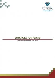 CRISIL Mutual Fund Ranking