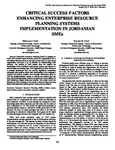 CRITICAL SUCCESS FACTORS ENHANCING ...