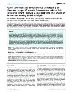 Cronobacter spp. - Semantic Scholar