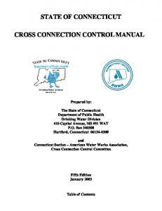 Cross Connection Control Manual