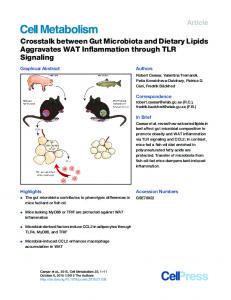 Crosstalk between Gut Microbiota and Dietary Lipids ...