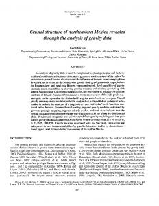 Crustal structure of northeastern Mexico revealed ...