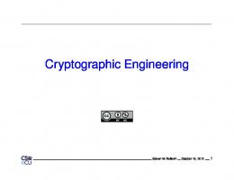 Cryptographic Engineering