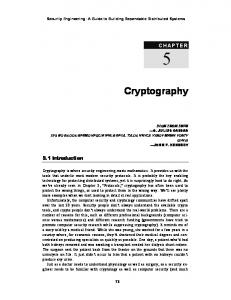 Cryptography