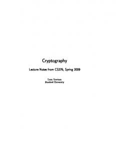 Cryptography