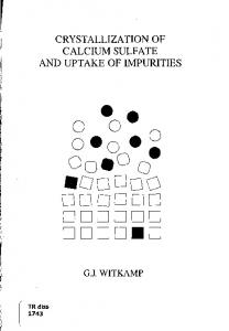 crystallization of calcium sulfate and uptake of impurities