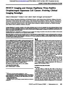 CT Imaging and Human Papilloma Virus