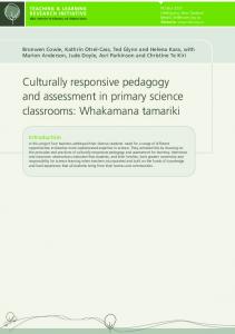 Culturally responsive pedagogy - TLRI