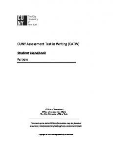 CUNY Assessment Test in Writing