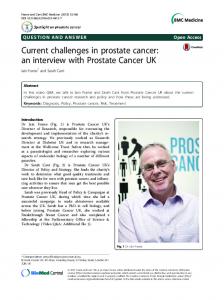 Current challenges in prostate cancer: an interview ... - BioMed Central