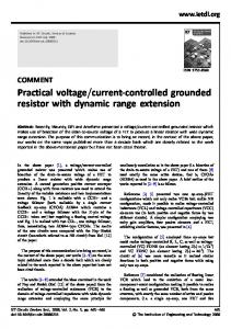 current-controlled grounded resistor