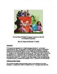 Current State of English-Language Learners in the - ETS