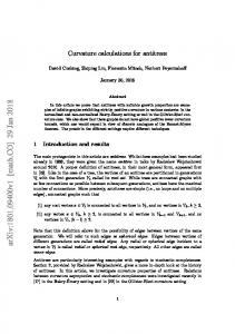 Curvature calculations for antitrees