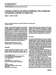 Cushing's syndrome and adrenal insufficiency ... - Semantic Scholar