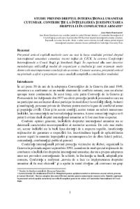 Customary international humanitarian law - ICRC