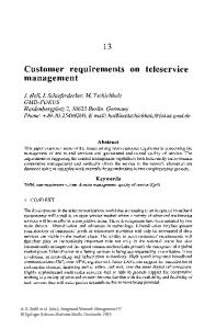 Customer requirements on teleservice management - Springer Link