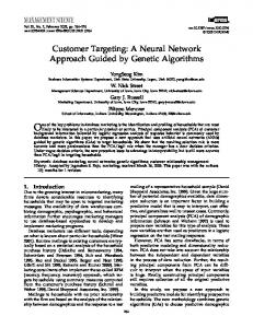 Customer Targeting: A Neural Network Approach Guided by Genetic ...