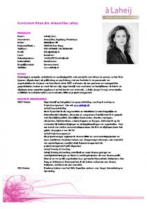 CV algemeen 2012web