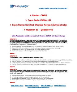 CWNA-107 Exam Name