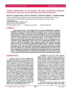 CXCR6 expression in non-small cell lung carcinoma ... - CiteSeerX