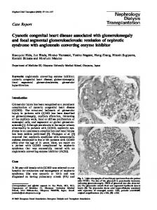 Cyanotic congenital heart disease associated with glomerulomegaly ...