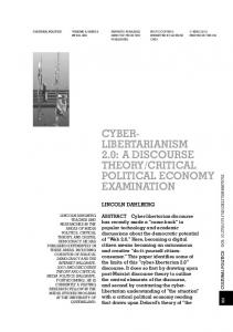 CybER- LIbERTARIAnISM 2.0: A DISCOURSE ...