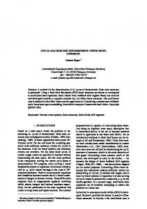 CYCLE ANALYSIS FOR DETERMINISTIC FINITE STATE AUTOMATA