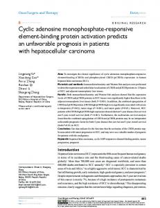 cyclic adenosine monophosphate-responsive ... - BioMedSearch