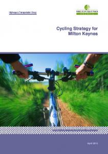 Cycling Strategy for Milton Keynes - Milton Keynes Council