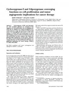 Cyclooxygenase-2 and 5-lipoxygenase converging ... - CiteSeerX