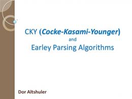 CYK Parsing Algorithm