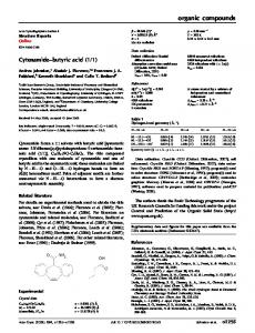 Cytenamide-butyric acid - ScienceOpen