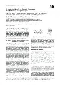 Cytotoxic Activity of New Phenolic Compounds from ... - J-Stage