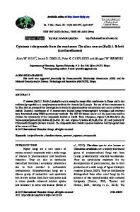 Cytotoxic triterpenoids from the mushroom Clavulina cinerea (Bull) J ...