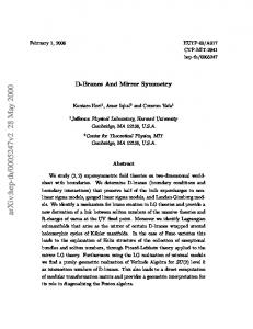 D-Branes And Mirror Symmetry