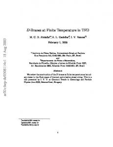 D-Branes at Finite Temperature in TFD