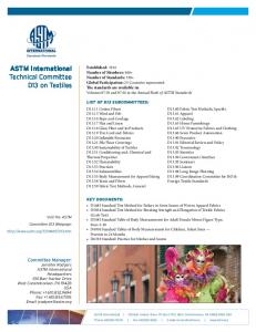 D13 Fact Sheet - ASTM International