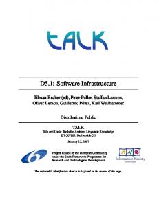 D5.1: Software Infrastructure - TALK