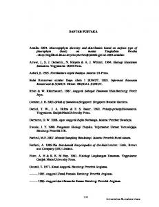 DAFTAR PUSTAKA Amalia. 2004. Macroepiphyte diversity and ...