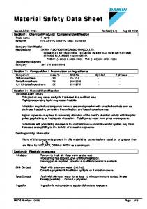 Daikin R407C MSDS.pdf - Industrial Gases Manufacturer, Special ...