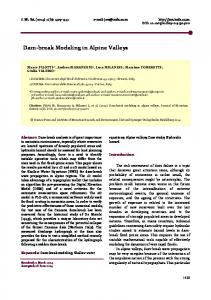 Dam-break Modeling in Alpine Valleys